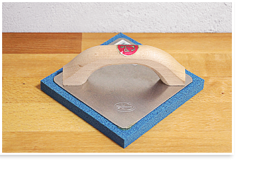 Schwammbrett, 135 x 135 mm, fein, blau